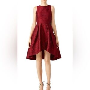 Shoshanna Red Coraline Hi-lo Dress Size 8